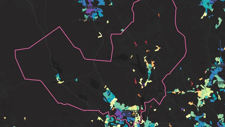 House price heatmap showing property values across Bromley Cross
