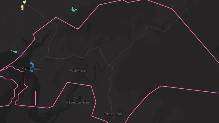 House price heatmap showing property values across Ravenglass