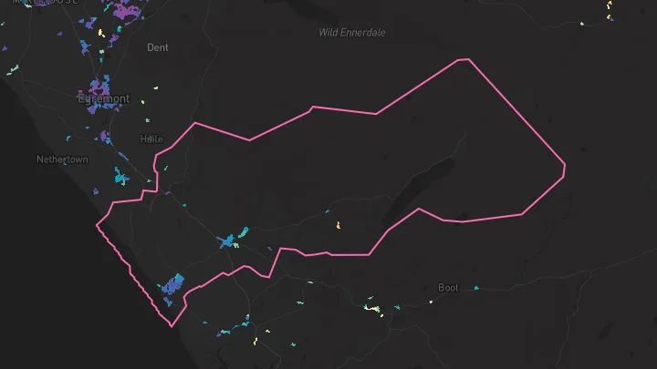 House price heatmap showing property values across Gosforth