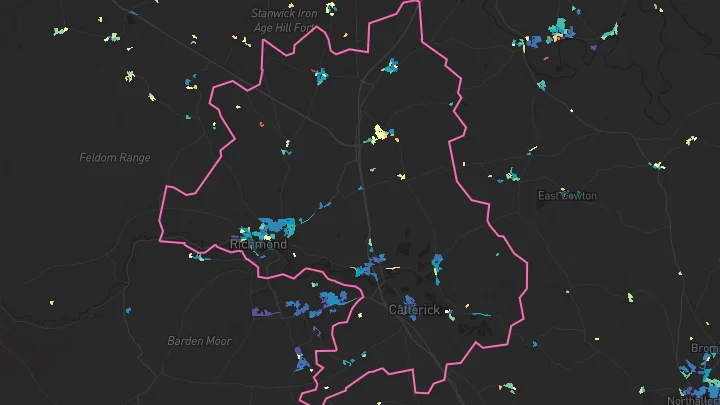 House price heatmap showing property values across Richmond