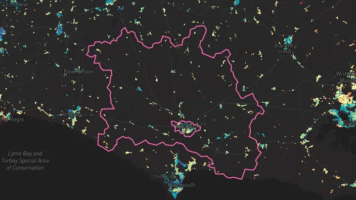 House price heatmap showing property values across Crossways