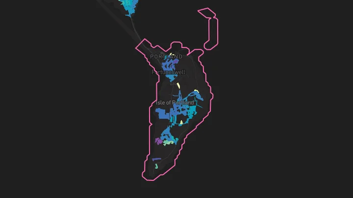 House price heatmap showing property values across Portland