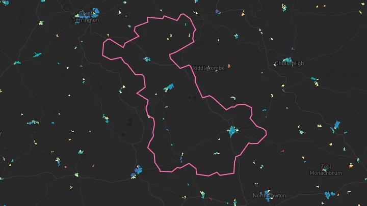 House price heatmap showing property values across Dolton