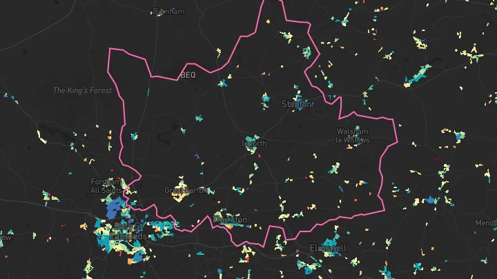 House price heatmap showing property values across Thurston