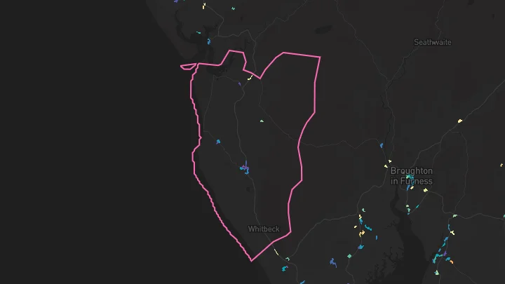 House price heatmap showing property values across Bootle