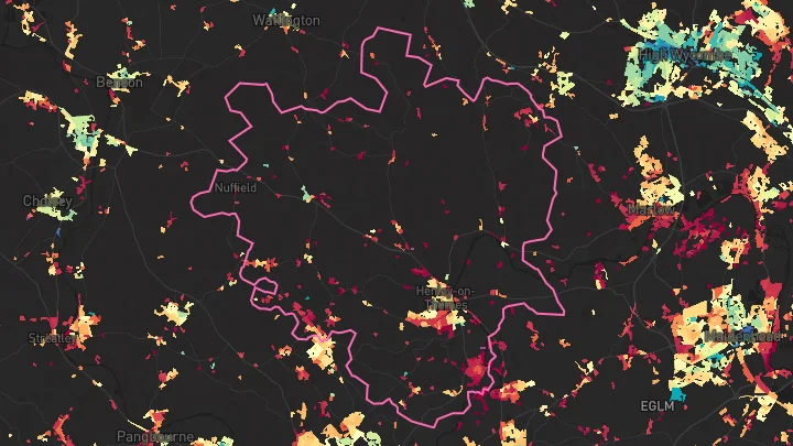 House price heatmap showing property values across Henley-On-Thames