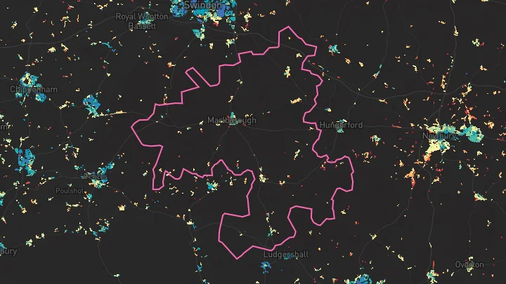 House price heatmap showing property values across Marlborough