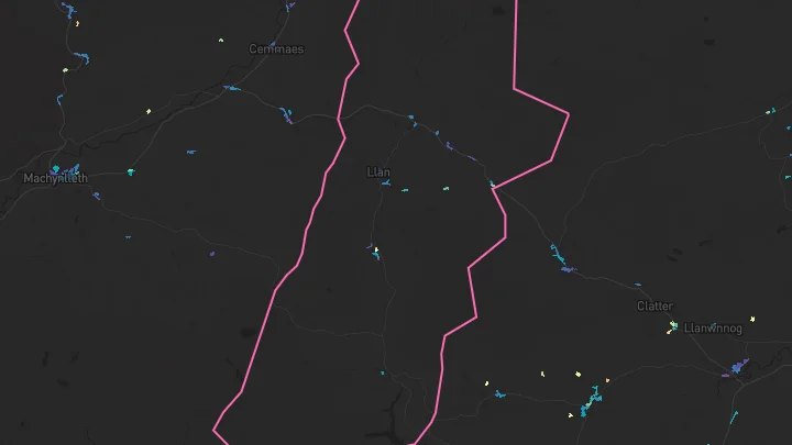 House price heatmap showing property values across Staylittle