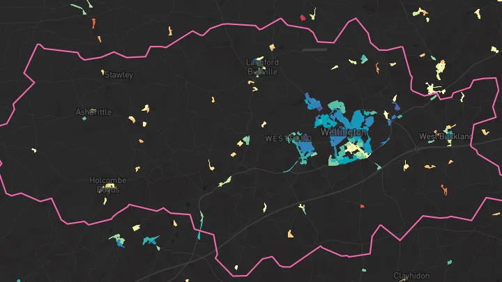 House price heatmap showing property values across Wellington