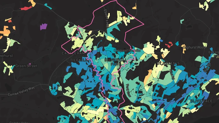 House price heatmap showing property values across St Leonards-On-Sea