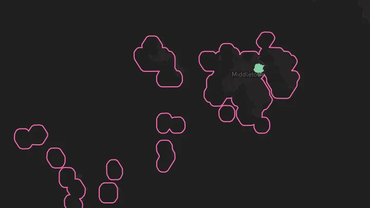 House price heatmap showing property values across St Agnes