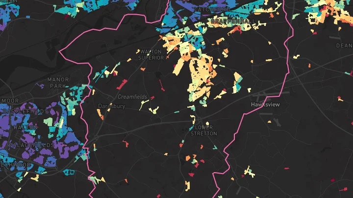 House price heatmap showing property values across Appleton