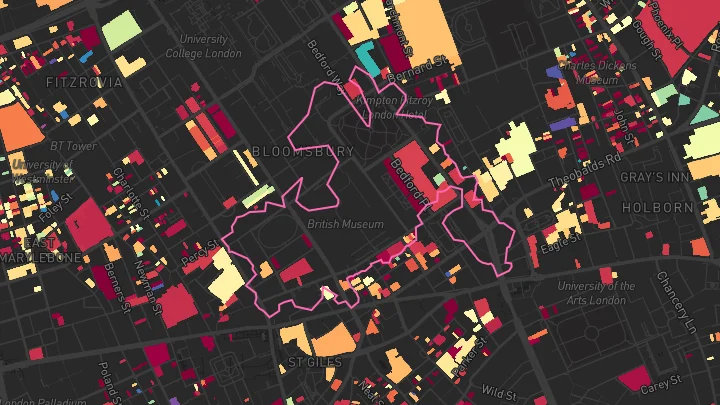 House price heatmap showing property values across Western Avenue