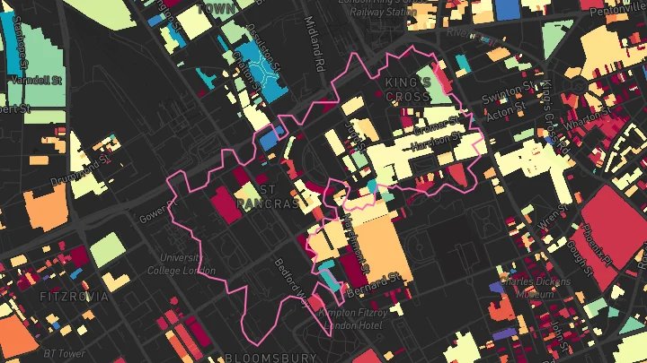 House price heatmap showing property values across Marine Parade