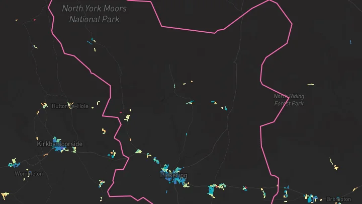 House price heatmap showing property values across Pickering