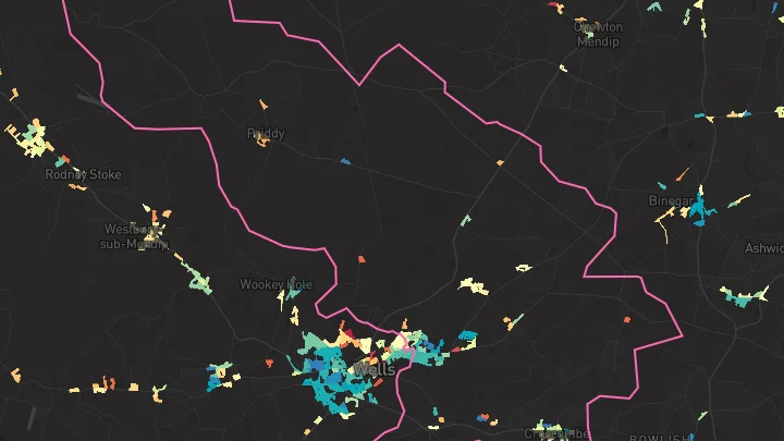 House price heatmap showing property values across South Horrington Village