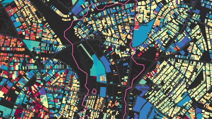 House price heatmap showing property values across Brighton