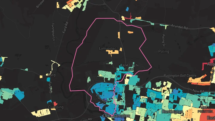 House price heatmap showing property values across Wick