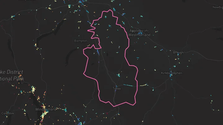 House price heatmap showing property values across Shap