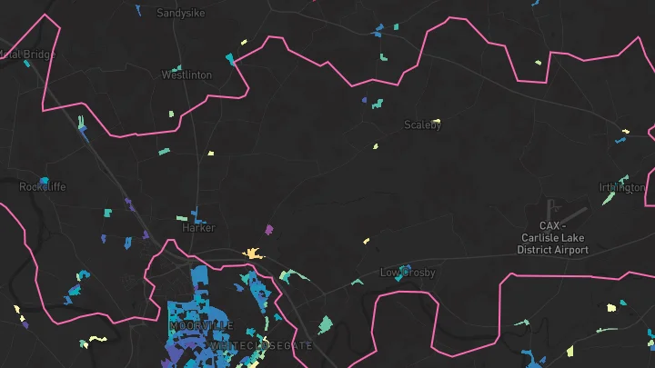 House price heatmap showing property values across Kingstown