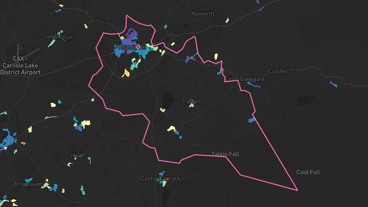 House price heatmap showing property values across Brampton