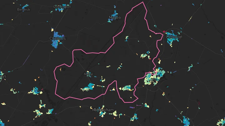 House price heatmap showing property values across Sutton