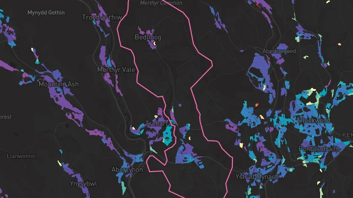 House price heatmap showing property values across Nelson