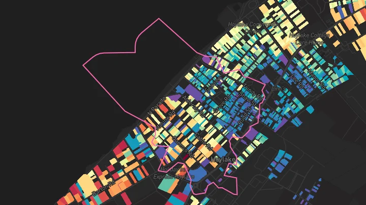 House price heatmap showing property values across Wirral