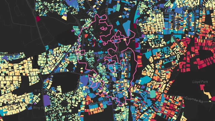 House price heatmap showing property values across George Street