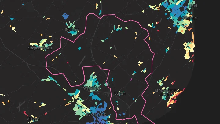 House price heatmap showing property values across Burgoyne Heights