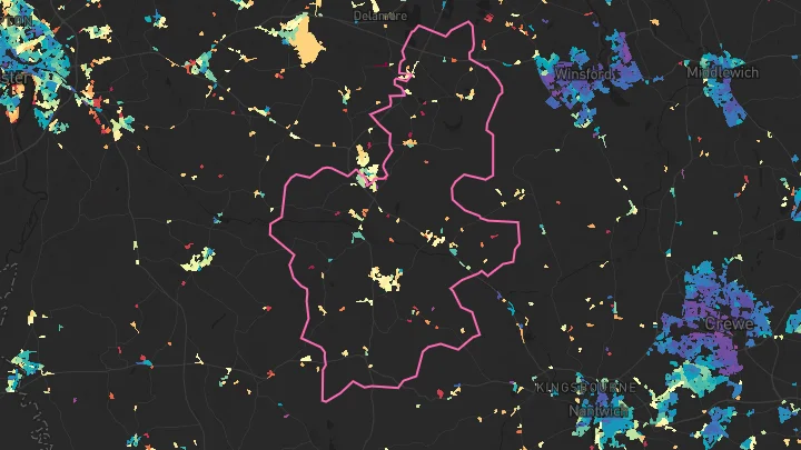 House price heatmap showing property values across Bunbury