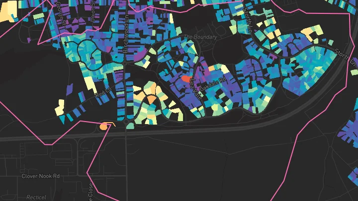 House price heatmap showing property values across Broadmeadows