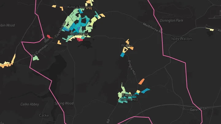 House price heatmap showing property values across Melbourne