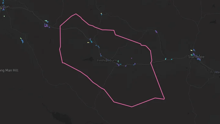 House price heatmap showing property values across Westgate