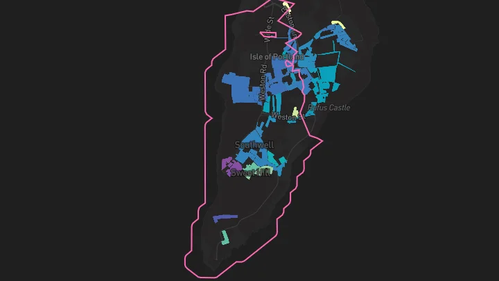 House price heatmap showing property values across Portland