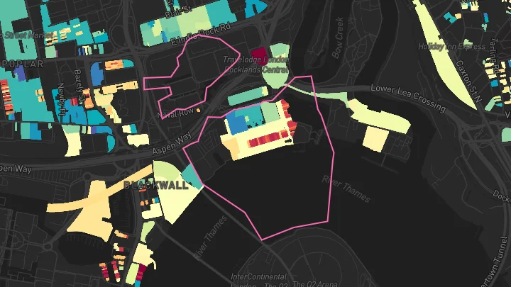 House price heatmap showing property values across East India