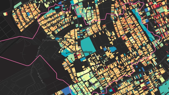 House price heatmap showing property values across Walthamstow Queens Road