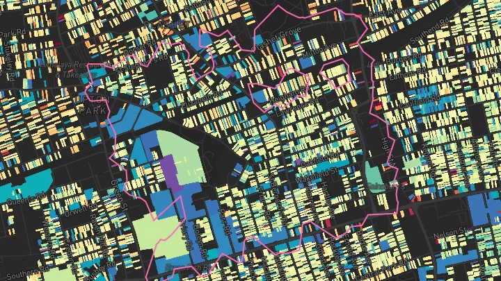 House price heatmap showing property values across East Ham