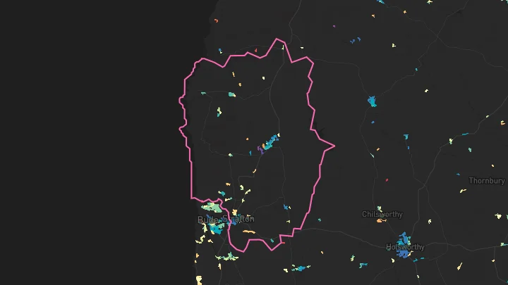 House price heatmap showing property values across Stratton