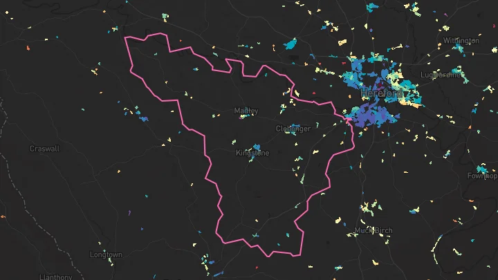 House price heatmap showing property values across Kingstone