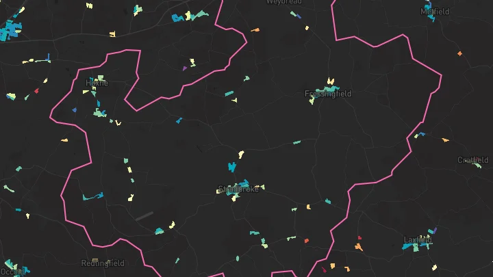 House price heatmap showing property values across Stradbroke