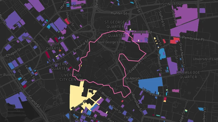 House price heatmap showing property values across Liverpool