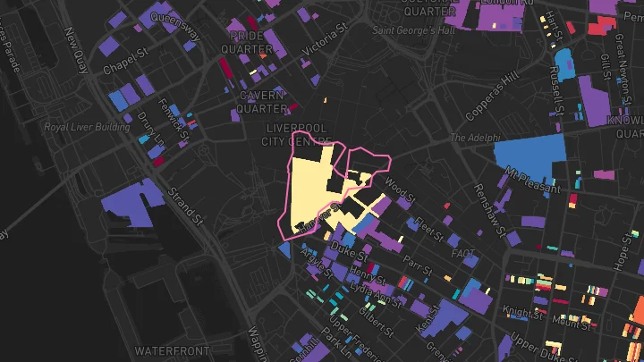 House price heatmap showing property values across Liverpool