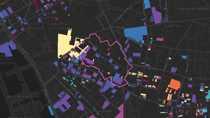 House price heatmap showing property values across Liverpool