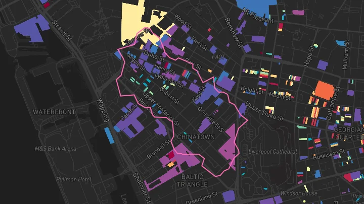 House price heatmap showing property values across Liverpool