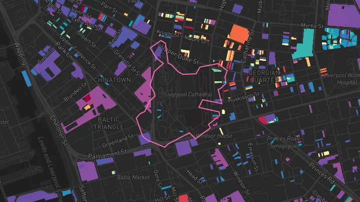 House price heatmap showing property values across Liverpool