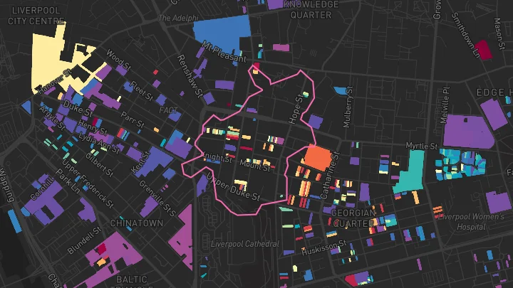 House price heatmap showing property values across Liverpool
