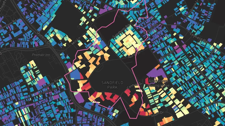 House price heatmap showing property values across West Derby