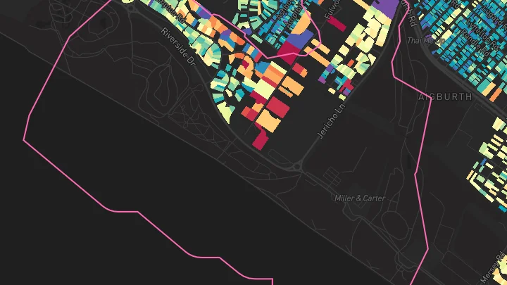 House price heatmap showing property values across Liverpool
