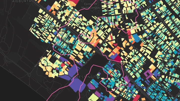 House price heatmap showing property values across Liverpool
